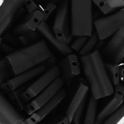 Rectangle Beads Miyuki 4x9 mm RECT-401F- Black Mat x8g