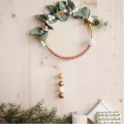 Cercle nu en métal pour attrape rêves suspension et abat-jour 18cm Blanc