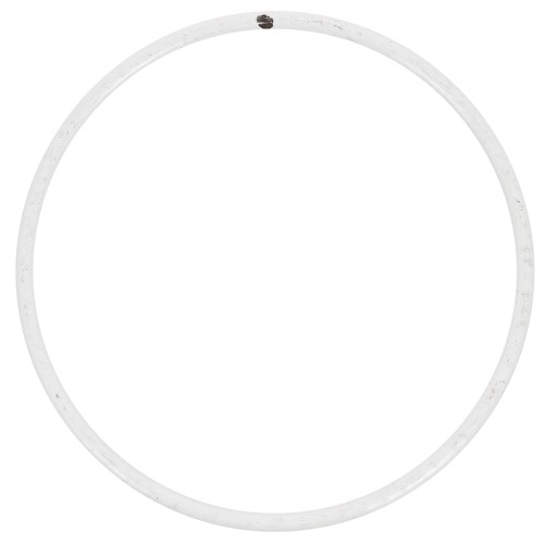 Cercle nu en métal pour attrape rêves suspension et abat-jour 7.5 cm Blanc