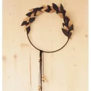 Cercle nu en métal pour attrape rêves suspension et abat-jour 7.5 cm Blanc