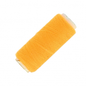 Bobine de fil imitation coton pour réaliser ses pompons Orange Clair x120m
