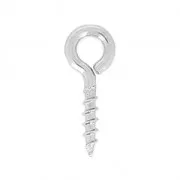 Crochets pitons à visser avec anneau 4 mm - Acier inox 304 x20