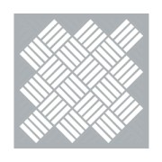 Pochoir décoratif Home deco 45.7x45.7 cm Tressage Géométrique x1|raw }}
