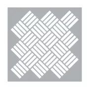 Pochoir décoratif Home deco 45.7x45.7 cm Tressage Géométrique x1