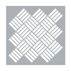 Pochoir décoratif Home deco 45.7x45.7 cm Tressage Géométrique x1