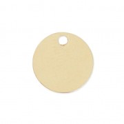 Sequin rond 7 mm - médaille à graver - Gold filled (Or laminé) x1