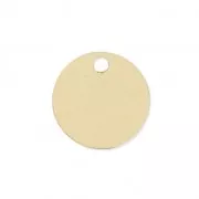 Sequin rond 7 mm - médaille à graver - Gold filled (Or laminé) x1