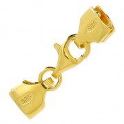 Fermoir mousqueton 9 mm pour Miyuki 11/0 4 rangs en Argent 925 doré à l'or fin x1|raw }}