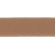 Lacet cuir reconstitué double-face 5 mm Camel x1m