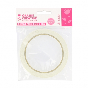 Adhésif double face12 mm x16 mètres