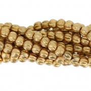 Perles en verre Melon Bead 3mm Gold Mat x20|raw }}
