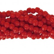Perles en verre Melon Bead 3mm Red Corail x20|raw }}