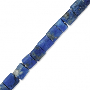 Perles en pierre gemme Lapis Lazuli tubes 3x3 mm x20