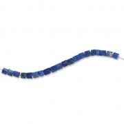 Perles en pierre gemme Lapis Lazuli tubes 3x3 mm x20