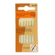 Aiguilles tapisserie chas doré sans pointe bout rond Mediac n°18 x6