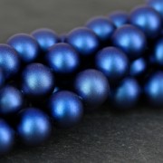 Perles nacrées PureCrystal 5810 8 mm Iridescent Dark Blue Pearl x5