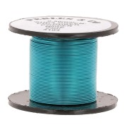 Fil de cuivre 0.50 mm - Bleu x25m|raw }}