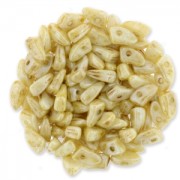 Perles en verre Prong Beads 1 trou 3x6 mm Ivory Ceramic Look x5g|raw }}