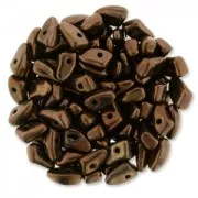 Perles en verre Prong Beads 1 trou 3x6 mm Dark Bronze x5g