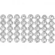 PureCrystal Crystal Aerial Mesh 40401 5 rangs 13 mm Crystal x5cm