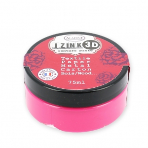 Peinture Multi Supports pour DIY Aladine pâte 3D Izink  Geranium x75ml