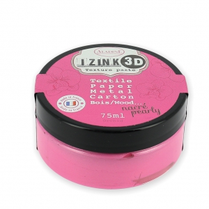 Peinture Multi Supports pour DIY Aladine pâte 3D Izink Nacré Pearly Orchid x75ml