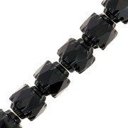 Facettes Antiques  6 mm Jet x20