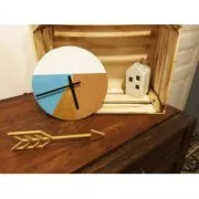 Aiguilles pour horloge à décorer et à personnaliser 13 et 10 cm Noir