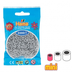 Perles à repasser Hama MINI 2.5 mm Gris Clair (n°70) x2000