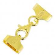 Fermoir mousqueton 11 mm pour Miyuki 10/0 5 rangs en Argent 925 doré à l'or fin x1|raw }}