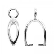 Attache pendentif évidé 12 mm en Argent 925 x1|raw }}