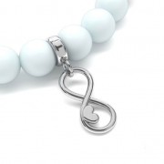 Poussoir attache breloque pour cordon 5 mm en Argent 925 doré rose x1