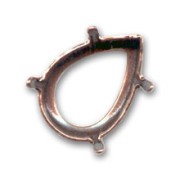 Serti griffe pour cabochon PureCrystal 4320 18x13 mm - Cuivré vieilli x1