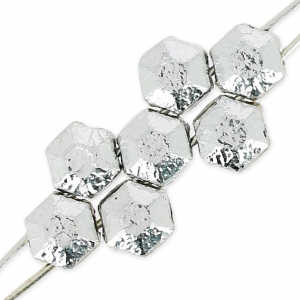 Perles en verre tchèque Honeycomb Jewel 6 mm Labrador x20