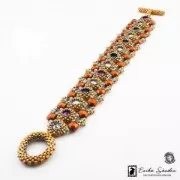 Perles en verre tchèque Honeycomb Jewel 6 mm Labrador x20