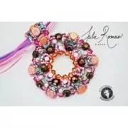 Perles en verre tchèque Honeycomb Jewel 6 mm Jet Azuro x20