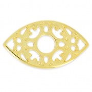 Intercalaire oeil porte-bonheur Byzantin 27 mm Doré à l'or fin x1