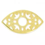 Intercalaire oeil porte-bonheur Byzantin 27 mm Doré à l'or fin x1