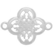 Intercalaire filigrané décor fleur 20 mm - Placage Argent fin x1|raw }}