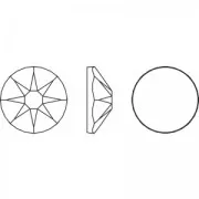 Strass à coller en cristal PureCrystal 2088 6 mm Black Diamond Shimmer x10