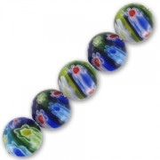 Rondes Millefiori 12 mm Multicolore x4|raw }}