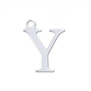 Breloque lettre Y - 9.5 mm en Argent 925 x1