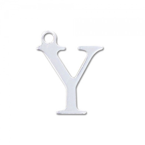 Breloque lettre Y - 9.5 mm en Argent 925 x1