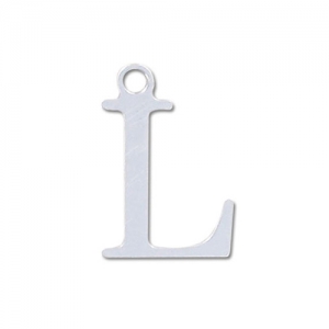Breloque lettre L - 9.5 mm en Argent 925 x1