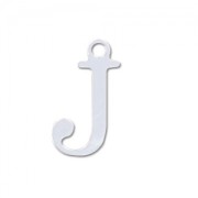 Breloque lettre J - 9.5 mm en Argent 925 x1|raw }}