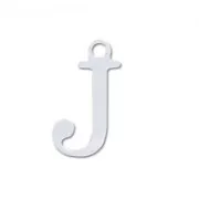 Breloque lettre J - 9.5 mm en Argent 925 x1