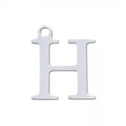 Breloque lettre H - 9.5 mm en Argent 925 x1