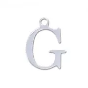 Breloque lettre G - 9.5 mm en Argent 925 x1