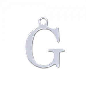 Breloque lettre G - 9.5 mm en Argent 925 x1