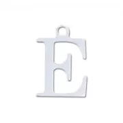 Breloque lettre E - 9.5 mm en Argent 925 x1